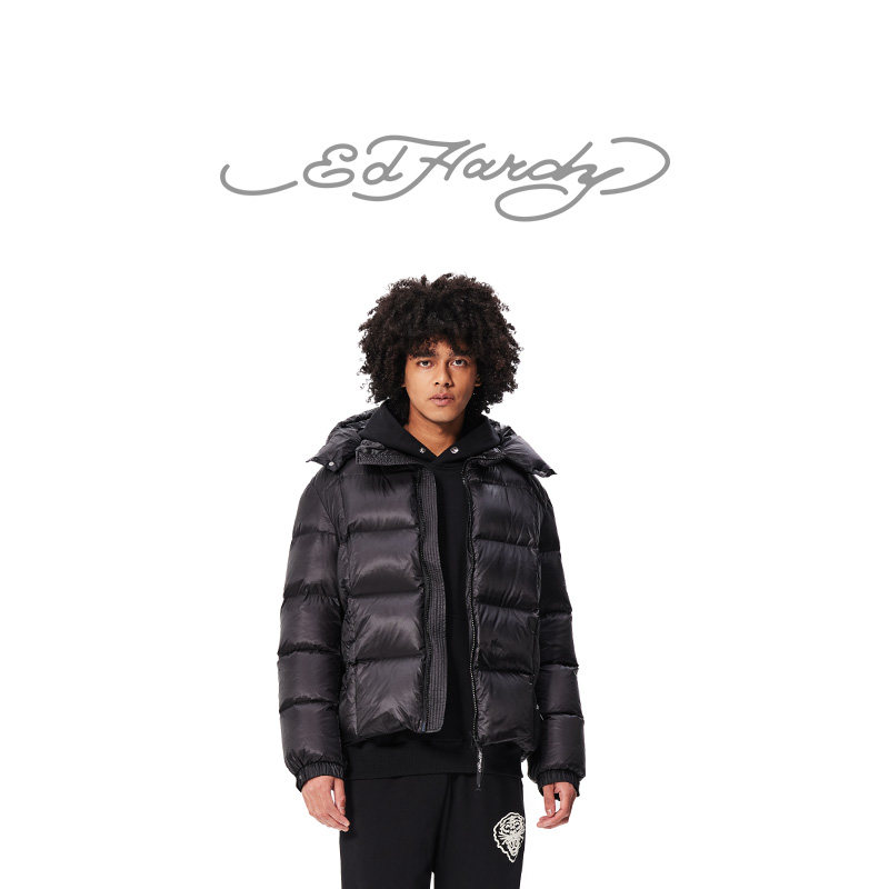 加厚保暖羽绒服EdHardy