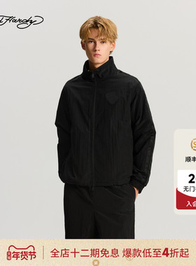 Ed Hardy埃德哈迪冬季流行新款男士微宽松落肩平绣夹克衫ERDM