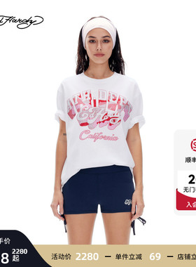 Ed Hardy埃德哈迪2026夏季新款女士美式加州风短袖T恤E1SBW292