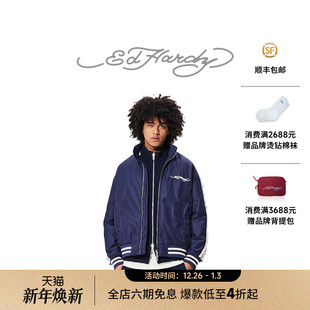 美式 男士 新款 复古学院风棉服保暖夹克 Hardy埃德哈迪冬季