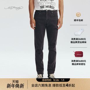 Hardy埃德哈迪2025秋季 梭织绣花牛仔长裤 新款 修身 E1RCM048 男士