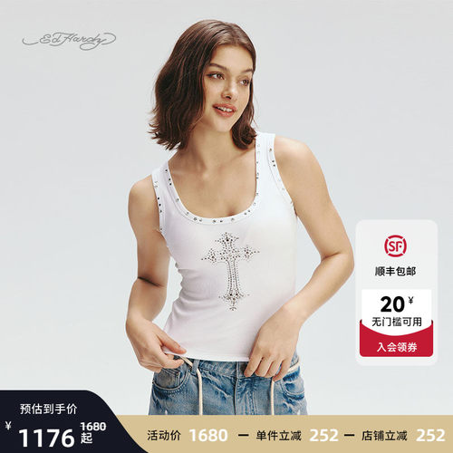 EdHardy女士圆领背心吊带
