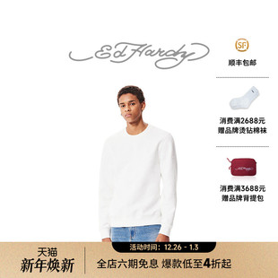 复古立体logo男士 美式 新款 套头圆领卫衣 Hardy埃德哈迪秋季