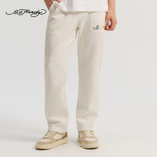 多彩仿绳绣直筒长裤 男士 新款 E1SAM029 Hardy埃德哈迪2026春季