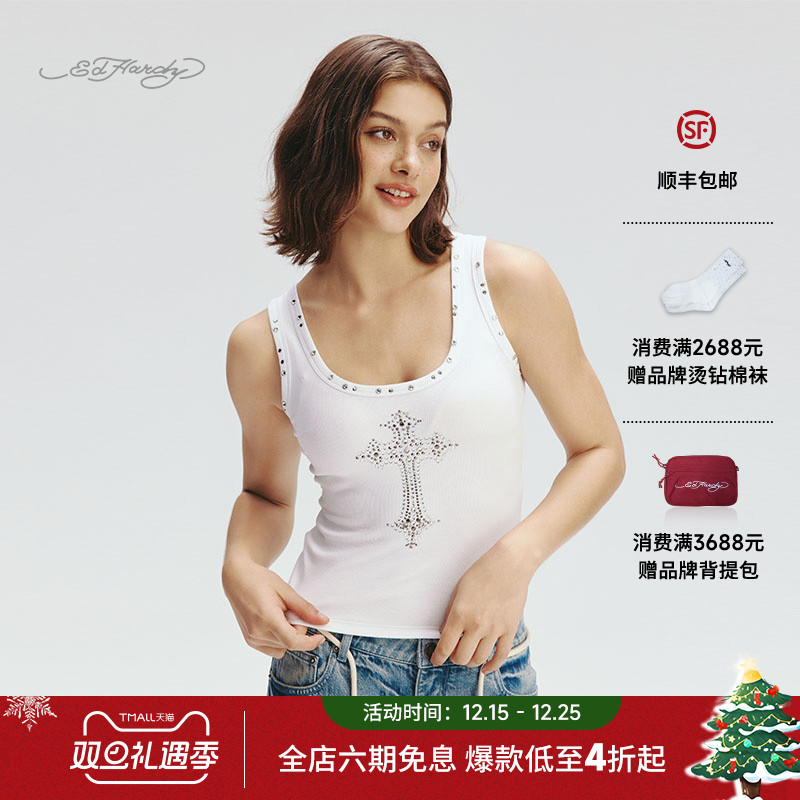 EdHardy女士圆领背心吊带