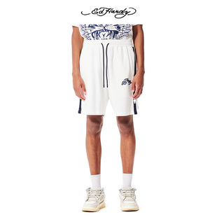 Hardy埃德哈迪秋季 休闲宽松短裤 新款 logo侧边织带男士 经典