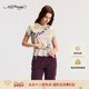 T恤E1SAW207 女士系带收腰短袖 Hardy埃德哈迪2026春季 新款