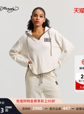 Ed Hardy埃德哈迪2026春季新款女士宽松V领套头衫E1SAW269