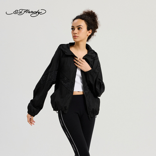 女士宽松百搭绣花夹克衫 流行新款 E1RCW433 Hardy埃德哈迪秋季