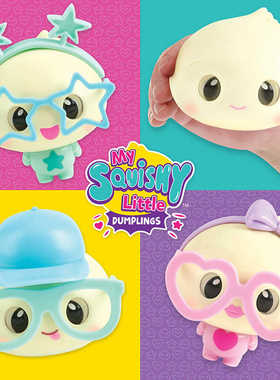 Wow wee Quishy逗弹家族饺子小蒂声光捏捏玩具解压萌趣换装公仔