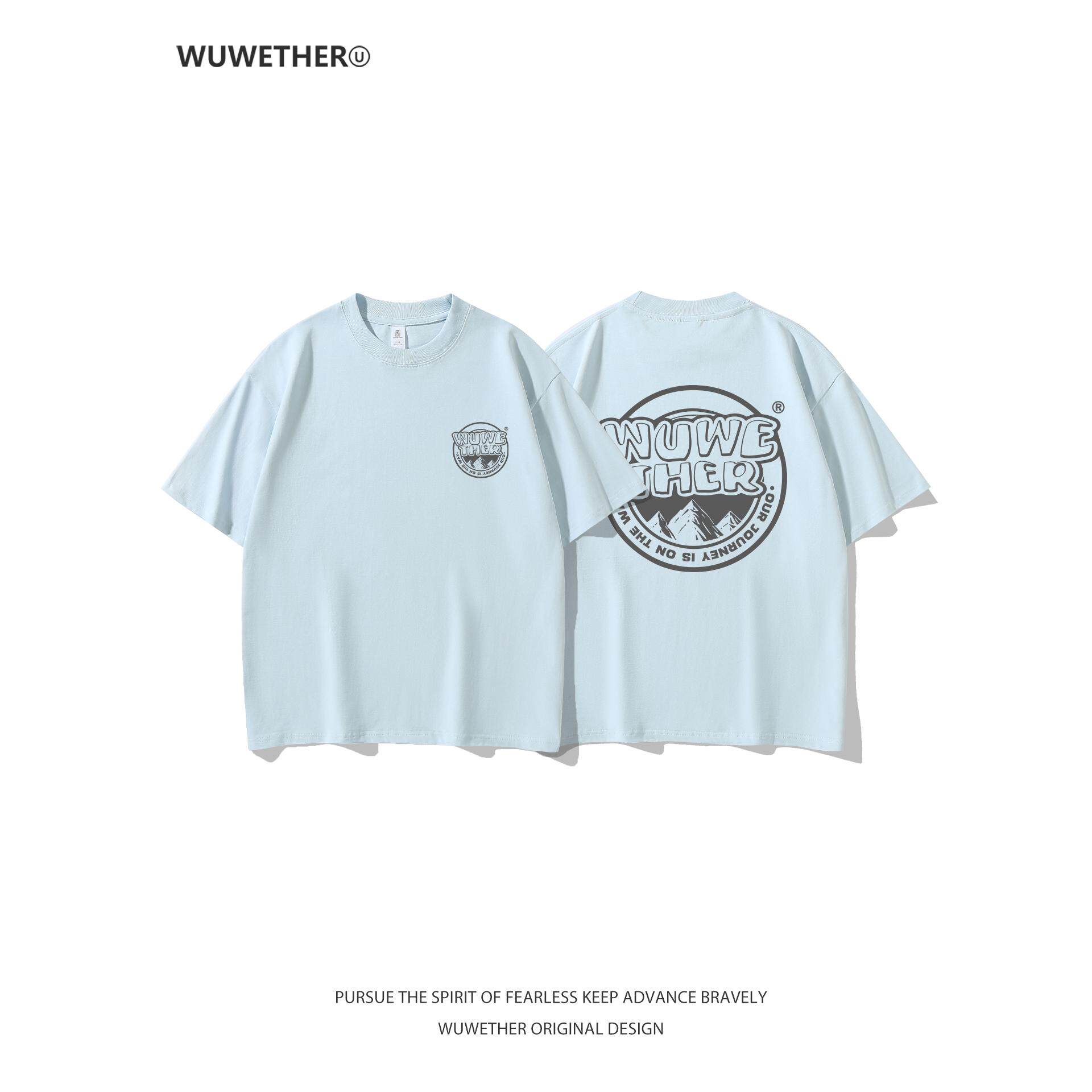 WUWETHER潮牌短袖T恤男女夏季宽