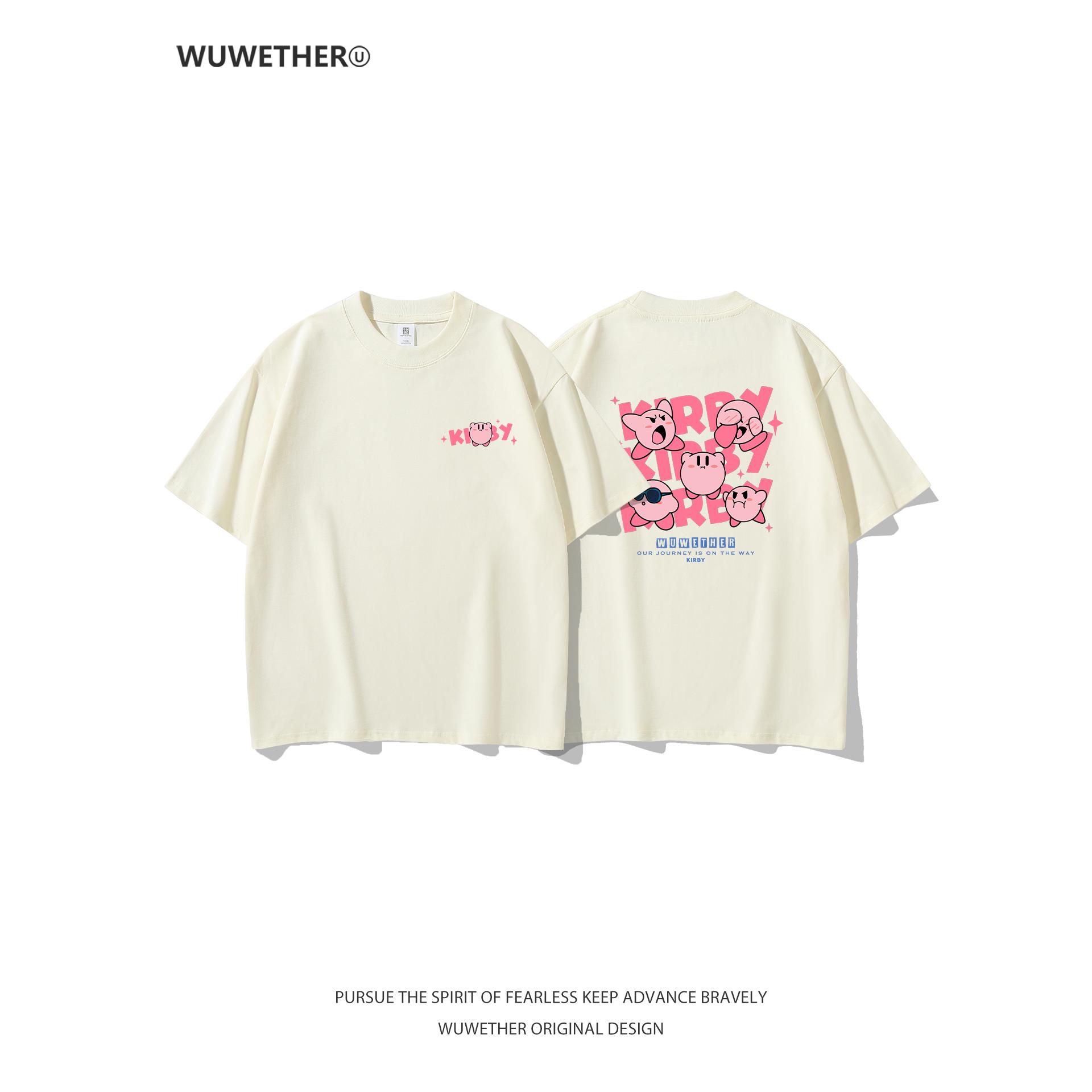 WUWETHER星之卡比T恤男女同款夏
