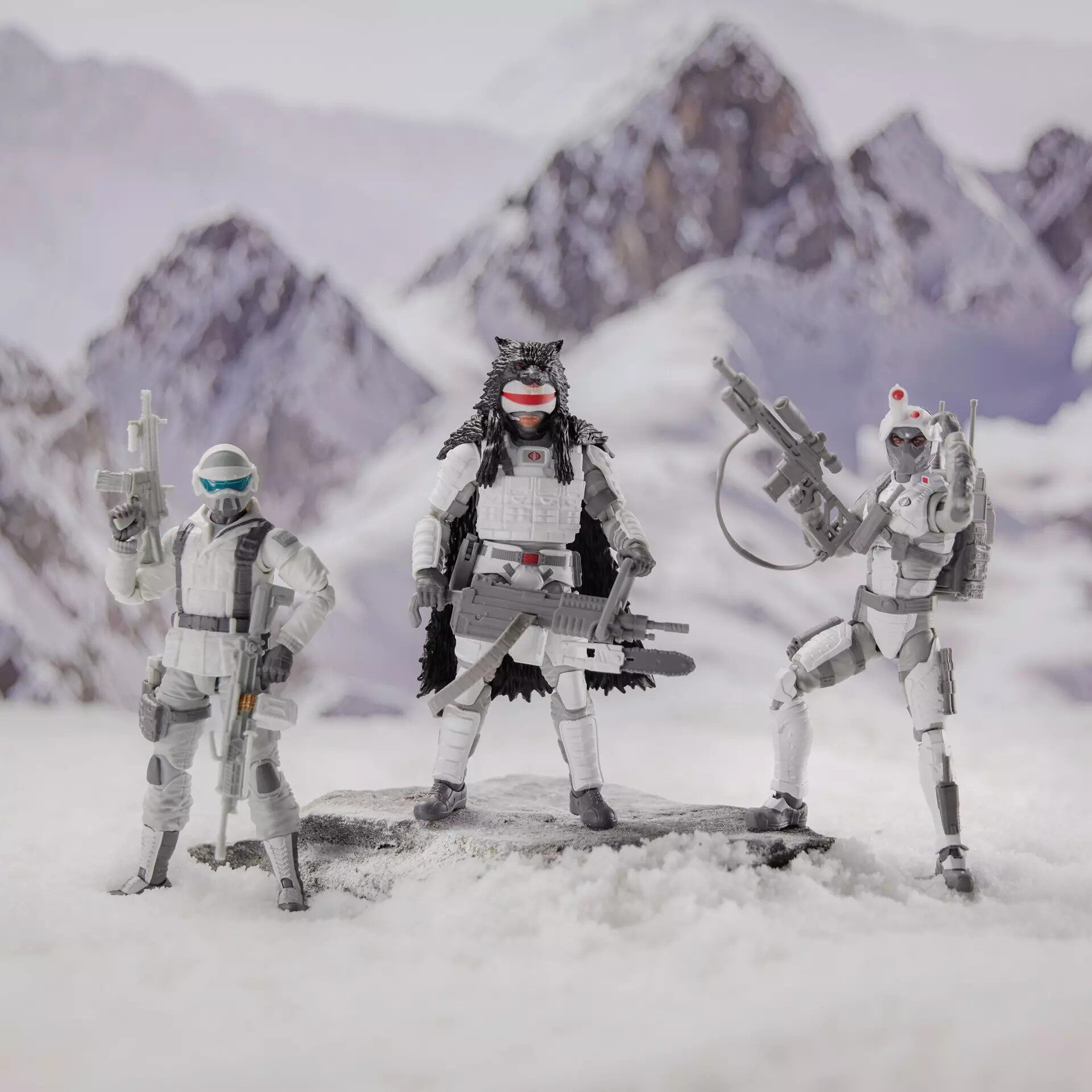 孩之宝特种部队GIJOE 北极之战三只装 可动玩偶