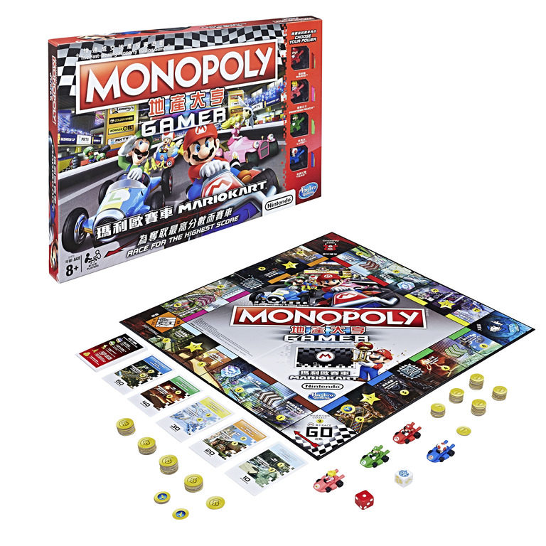 孩之宝地产大亨Monopoly 马里奥卡丁车 强手大富翁类型棋盘桌游