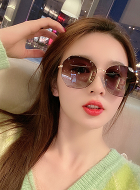 2024年新款墨镜女夏季防晒韩版潮防紫外线偏光太阳眼镜开车专用