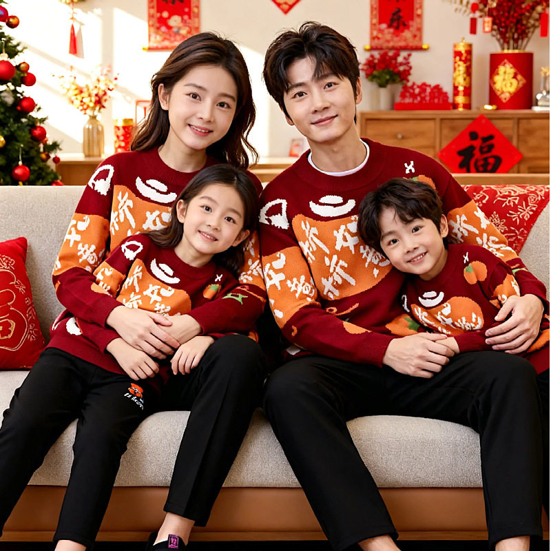 男孩女孩1-2-3-4-5-6-7-8-9-10岁儿童马年本命年亲子装红毛衣年服,童装/婴儿装/亲子装,毛衣/针织衫,淘宝优惠券,粉丝福利购,淘宝优惠卷