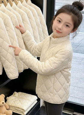 男孩女孩7-8-9-10-11-12岁儿童棉服加绒棉袄中大童棉内胆校服神器