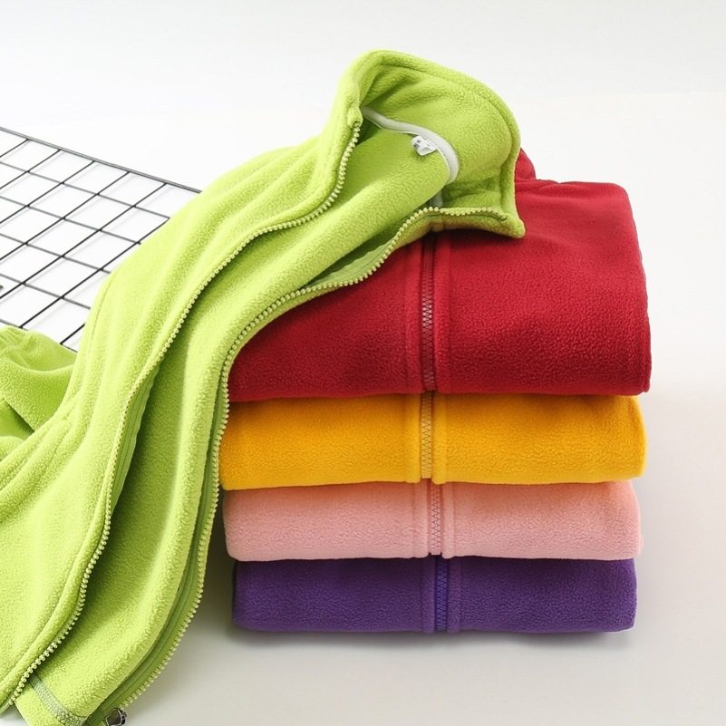 男孩女孩3-4-5-6-7-8-9岁儿童冲锋衣内胆中大童校服神器加绒棉衣