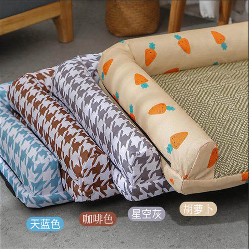 宠物用品猫咪狗窝家用大草席猫窝冰窝半拆洗凉席垫子狗狗夏季爆款