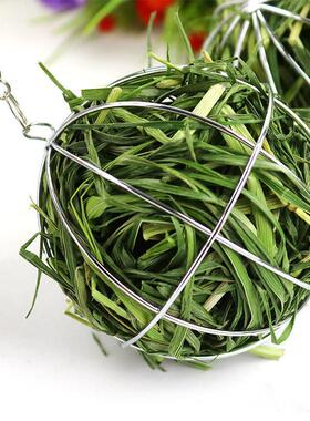 兔子草球 可悬挂喂食草料架荷兰猪龙猫电镀宠物用品固定挂件爆款