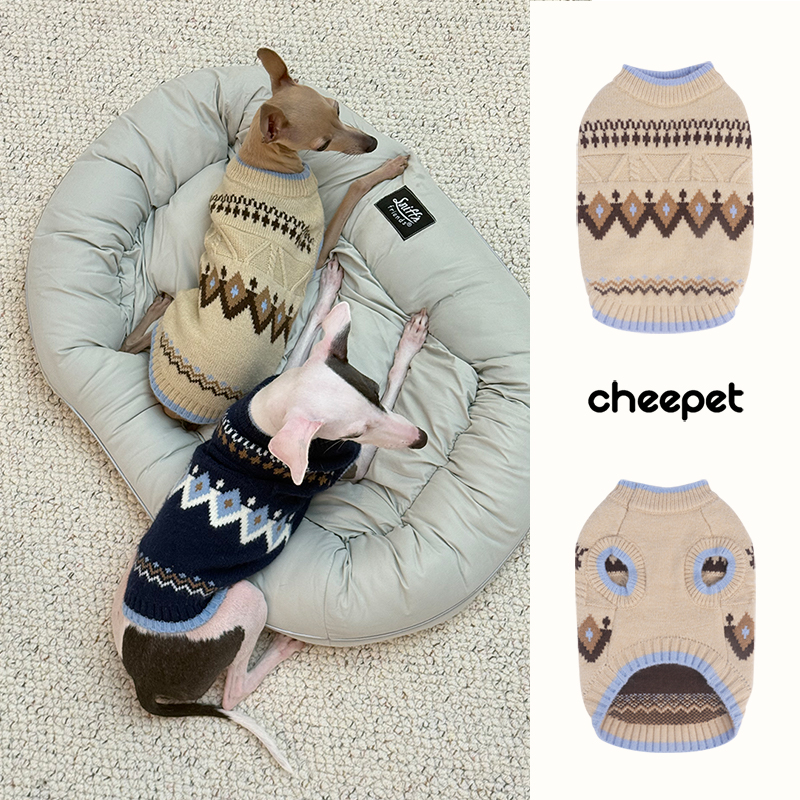 宠物秋冬保暖无袖毛衣