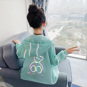 女童防晒衣薄款2023新款夏装中大儿童洋气外套透气防紫外线防晒服
