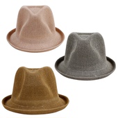 批发夏季 凉帽大檐 遮阳帽爵士帽子草帽针织牛仔帽时尚 礼帽韩版 男士