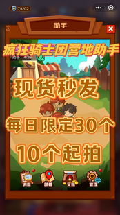 疯狂骑士团  营地助手  10个起拍现货秒发！