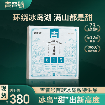 吉普号2024年春茶现货615冰岛湖绿水塘古树普洱茶叶生茶砖茶