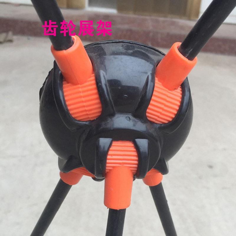 展架80X80齿轮折展示架户外防风x便携广告易拉婚庆展架/可1叠