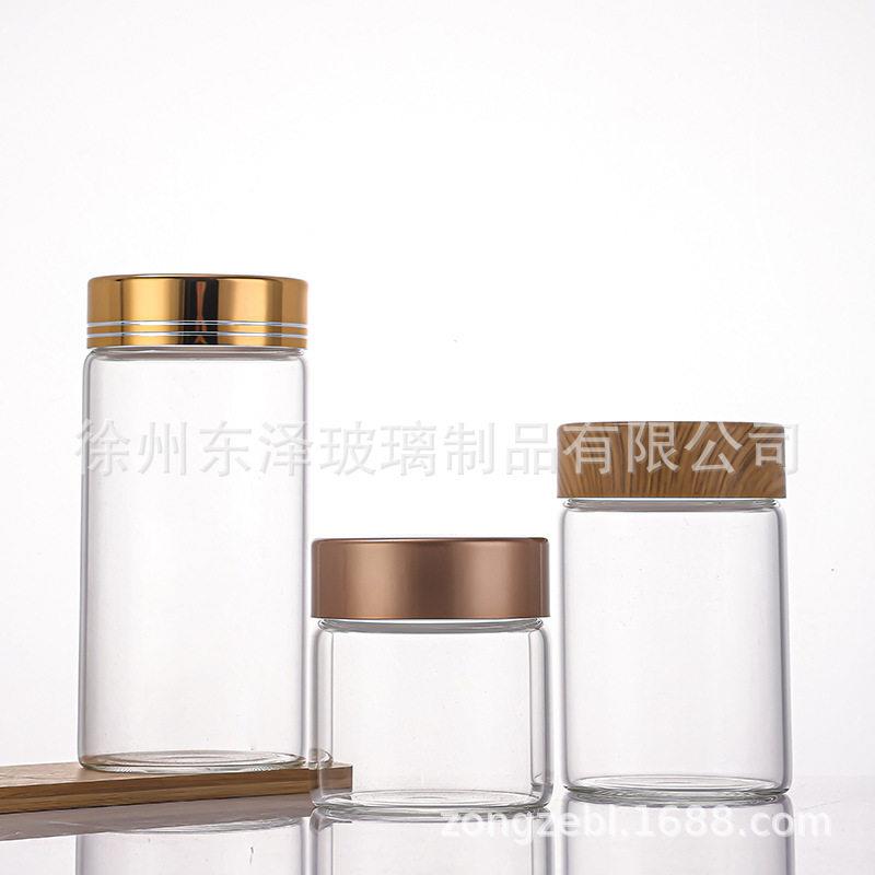 78装mm大口玻璃螺口封储物防潮茶叶DZ-0133分杂密物纳果酱收空