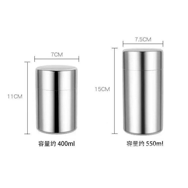 304不钢锈茶叶家用便存携茶叶储潮露防营旅行随身茶叶茶叶罐密封