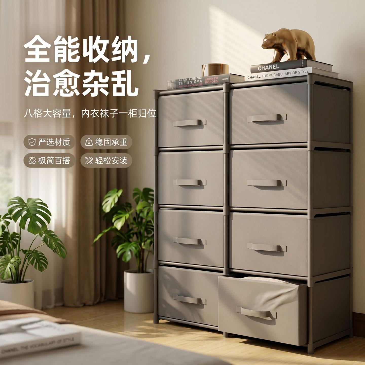 简易储物柜多层抽屉柜卧室内衣