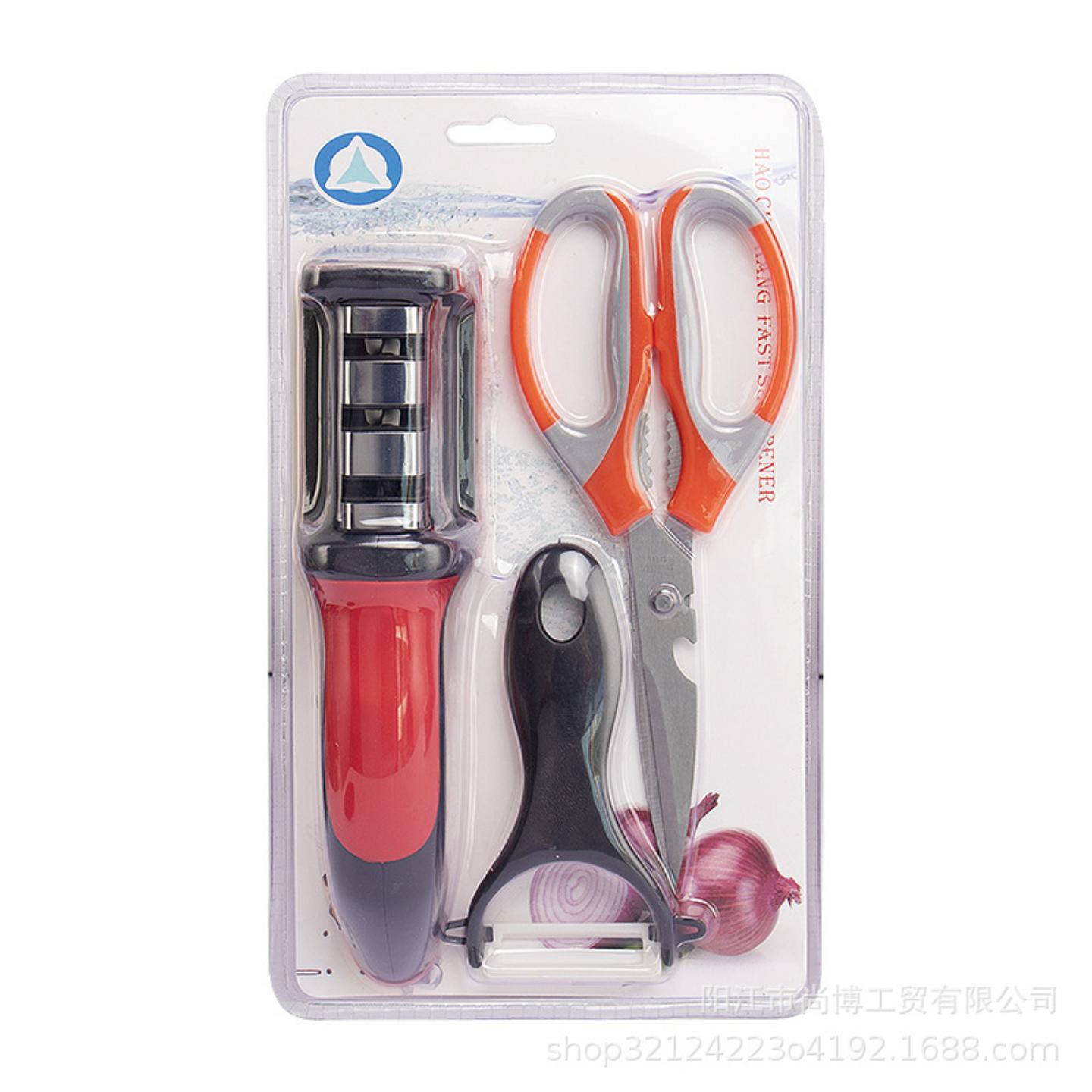 磨刀器家用厨房多功能三四段