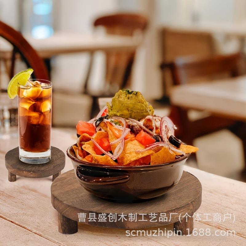 现货速品实木圆形花盆底座木质小发凳子纳摆收件创意SC09823洗漱图片
