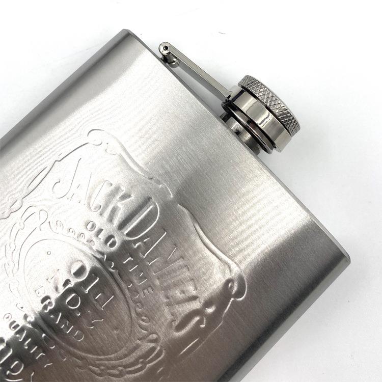 厂家直销俄罗斯携小酒杰 壶户外随身便8盎司克酒瓶不锈HL-8oz钢酒