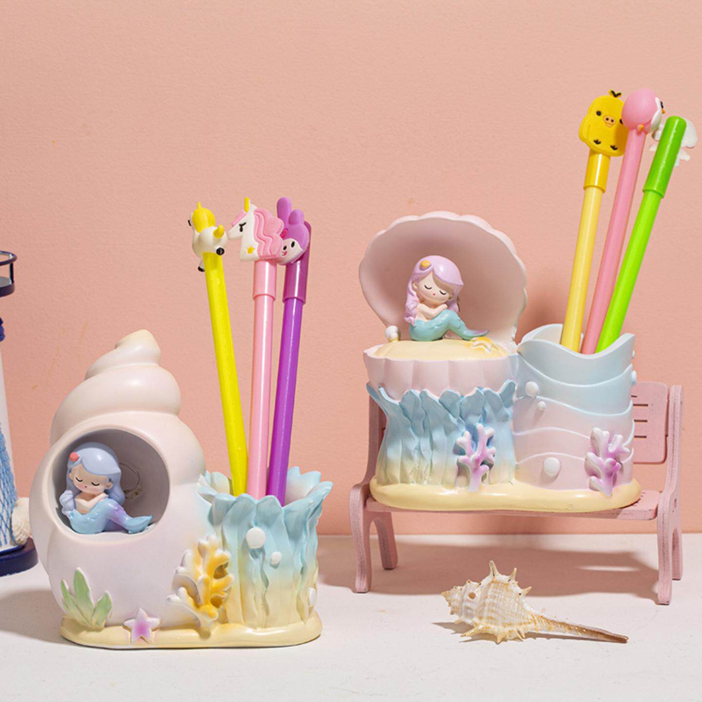 心贝壳海螺美人鱼笔筒星星灯卧室
