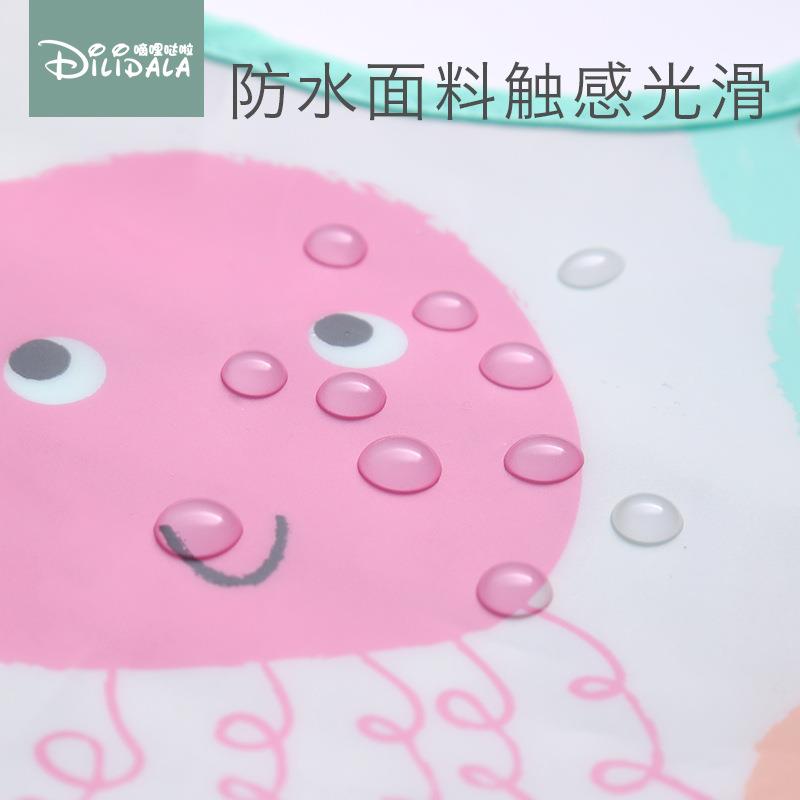 儿童防水防围嘴通食饭兜宝宝婴儿卡围号兜小/孩宝宝吃饭大喂饭脏