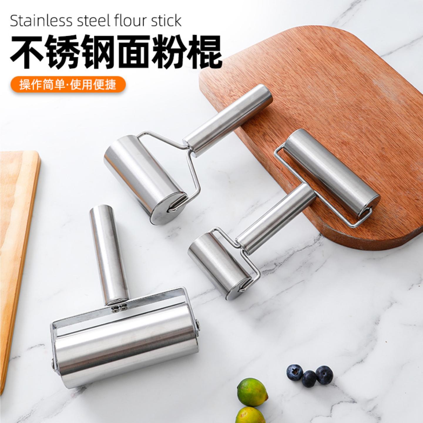 双头面粉棍多功能不锈钢T型