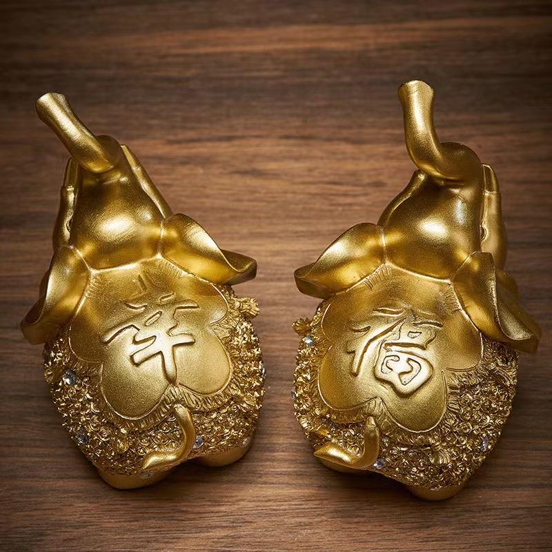 居欧式轻奢情侣小装象玄关摆BJ304件家客感厅酒柜饰高级创意树脂