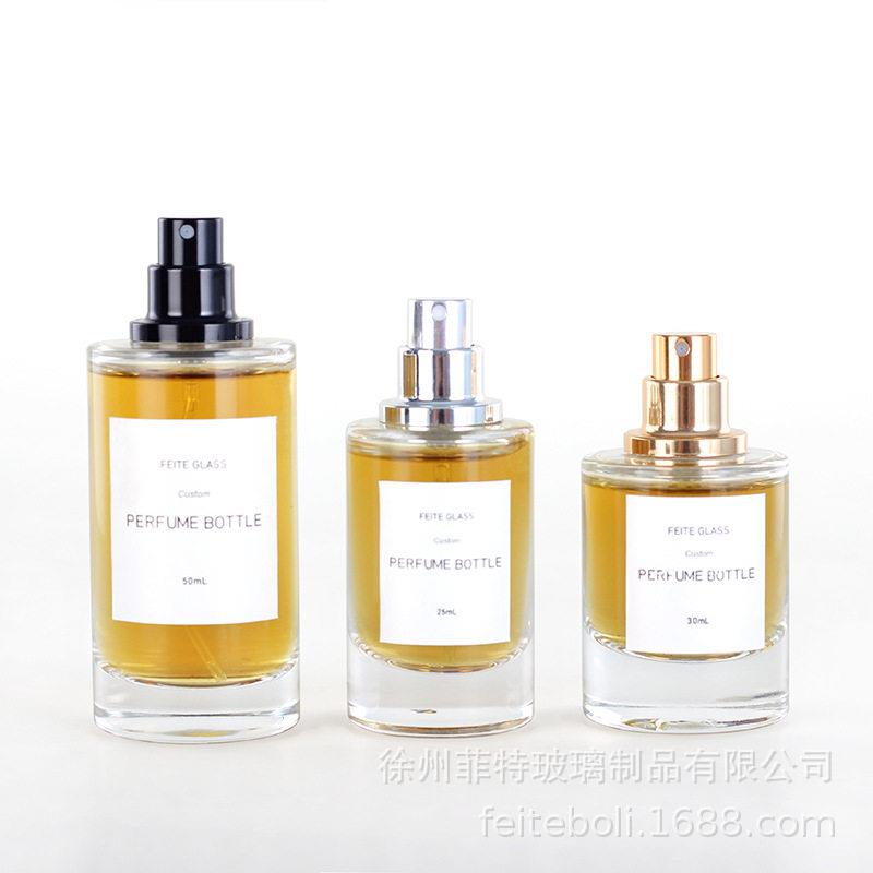 工厂30ml5盖0mFT2427l100空玻ml磁吸香水圆柱玻璃香水分装璃香水图片