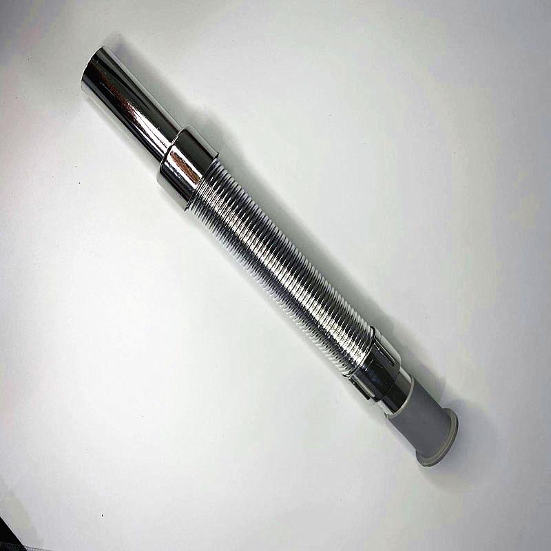 台盆面盆洗水管水下水器手盆伸缩下管下塑/料下水管电镀胶头下水