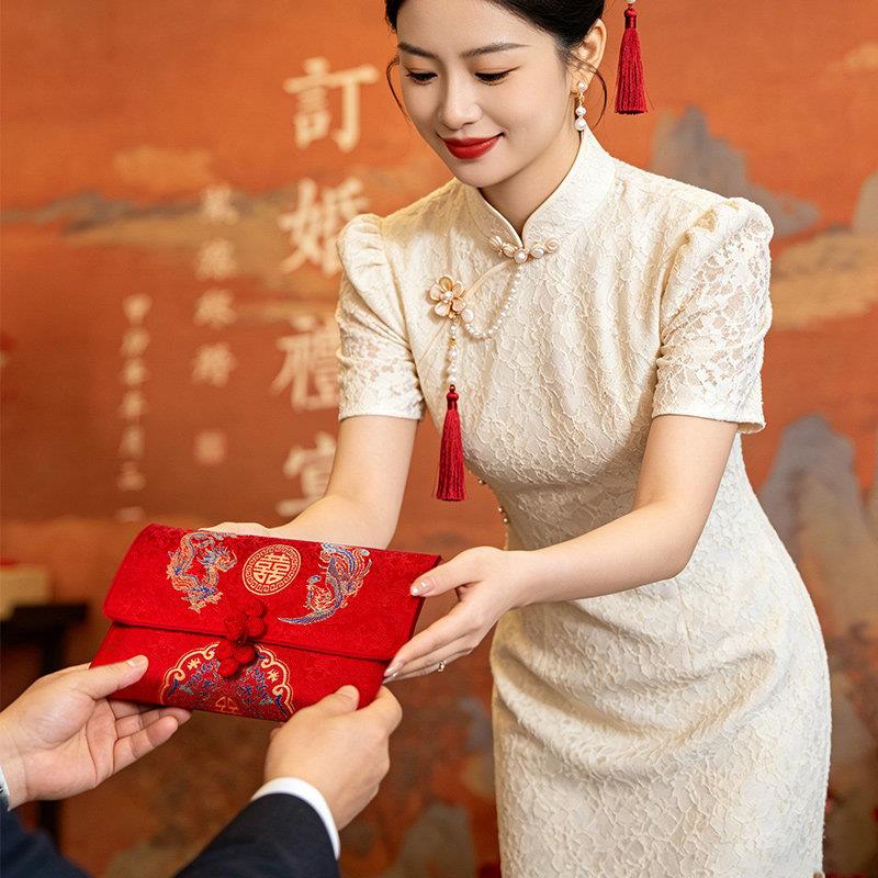 款包邮新红包结202婚级感改口费随份子新婚婚礼万元布用艺专红包