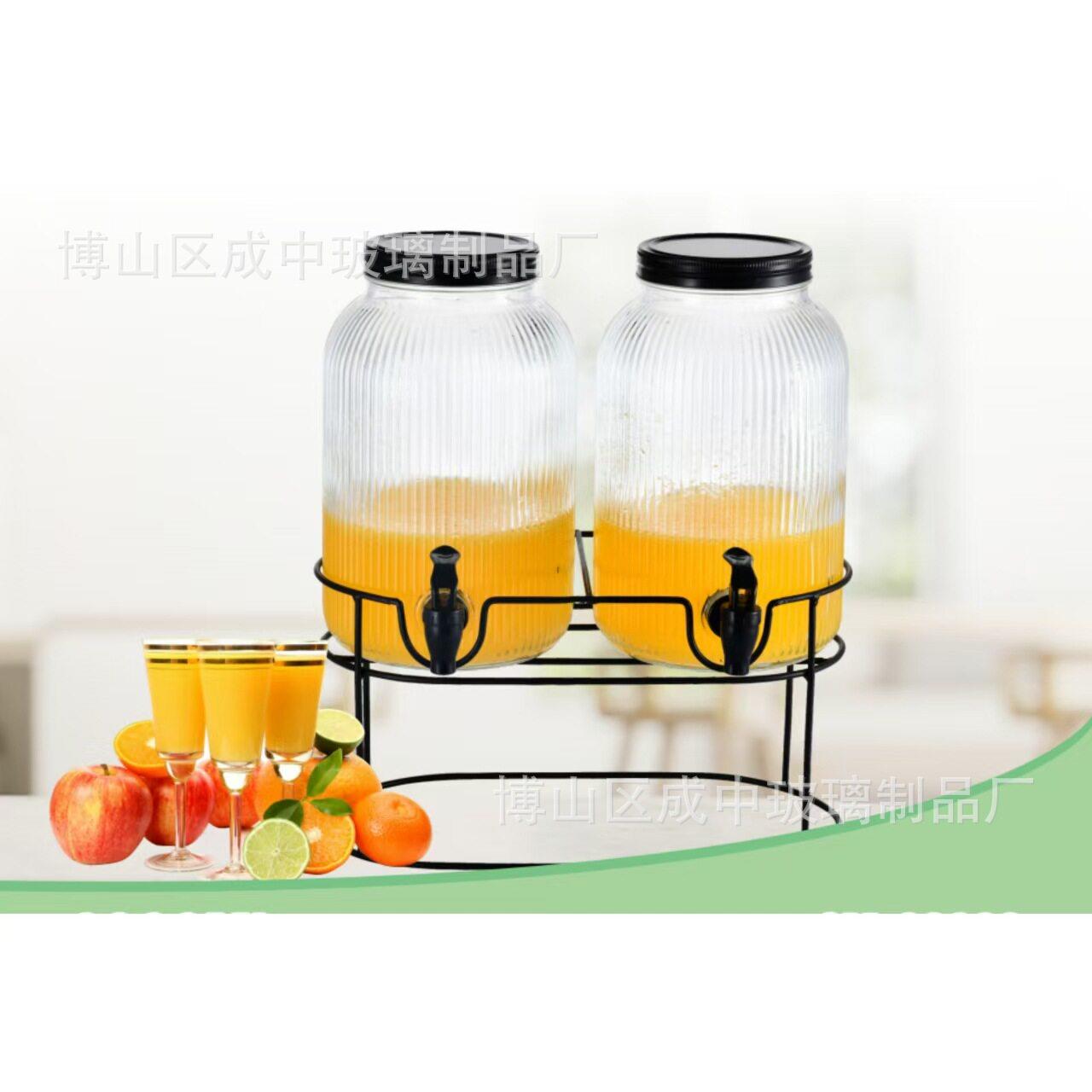 玻璃桶果汁带龙头透酒明家用酿酵素饮449料梅桶玻璃家用泡酒森