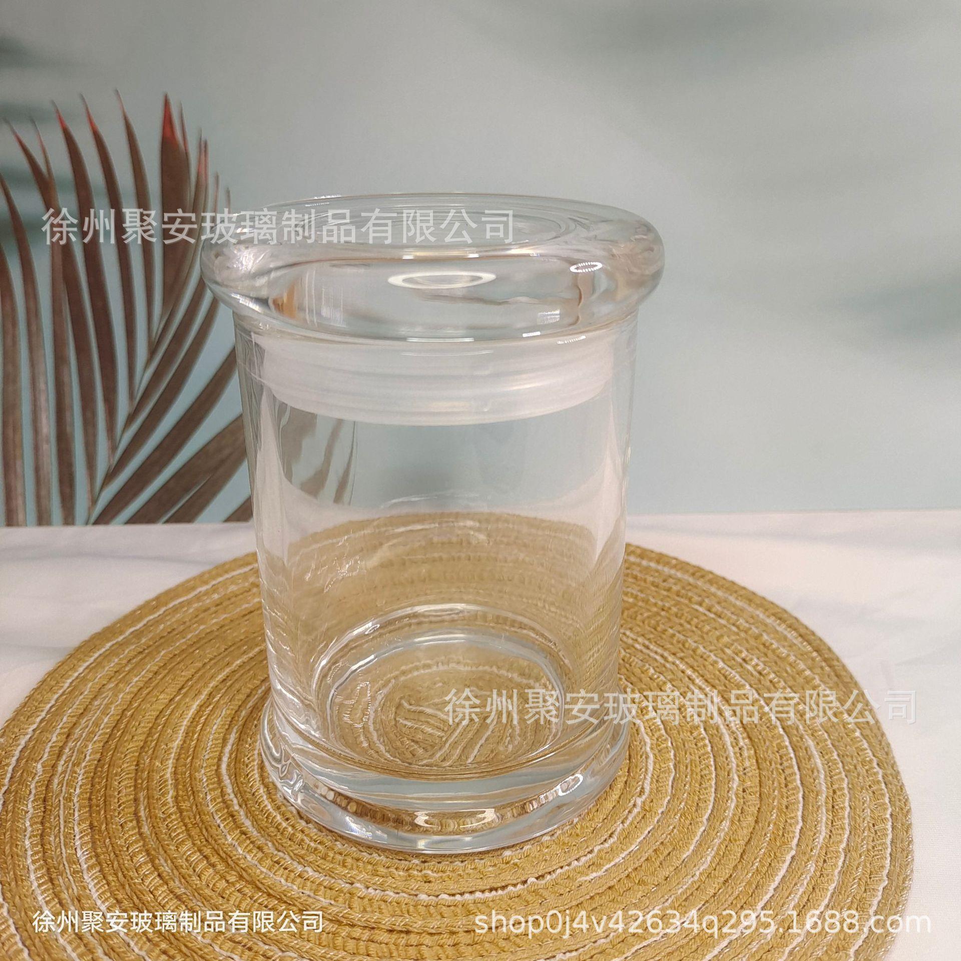 现带盖透杯明蜡烛杯蜡烛加工字蜡烛货新款大口厚62径蜡烛收纳