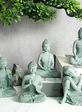 新品仿石佛像工艺品鱼缸造景摆件
