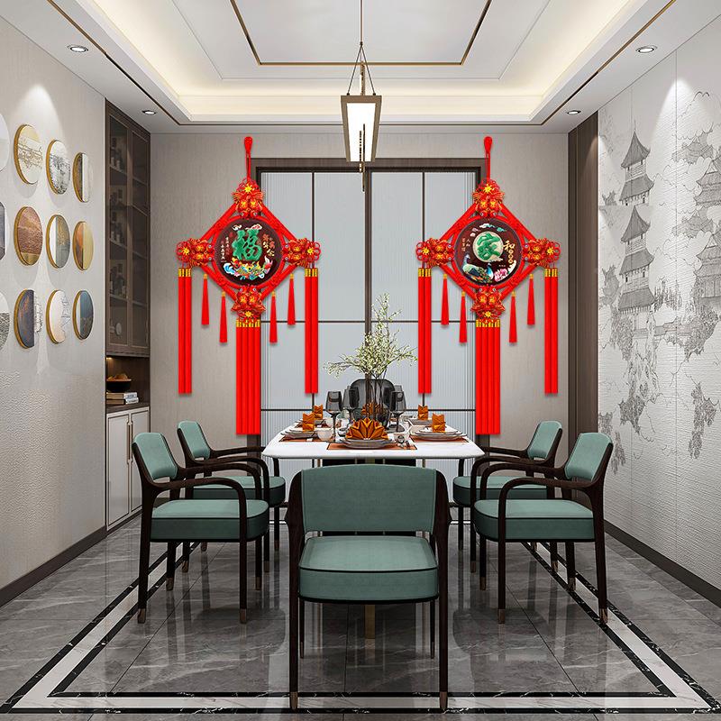 新款菱形包邮02年桃木6中国结挂件大号福字挂件2过装饰挂件年新年