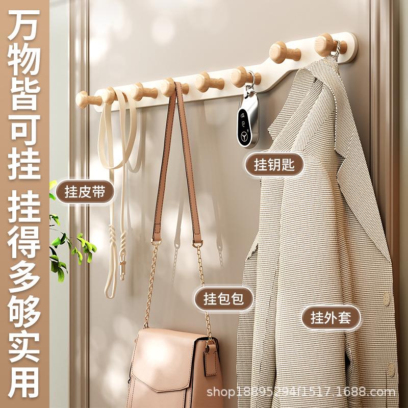 门钩后挂钩排钩强力303承免重挂墙上明家用透打孔厨房粘钩黏贴衣
