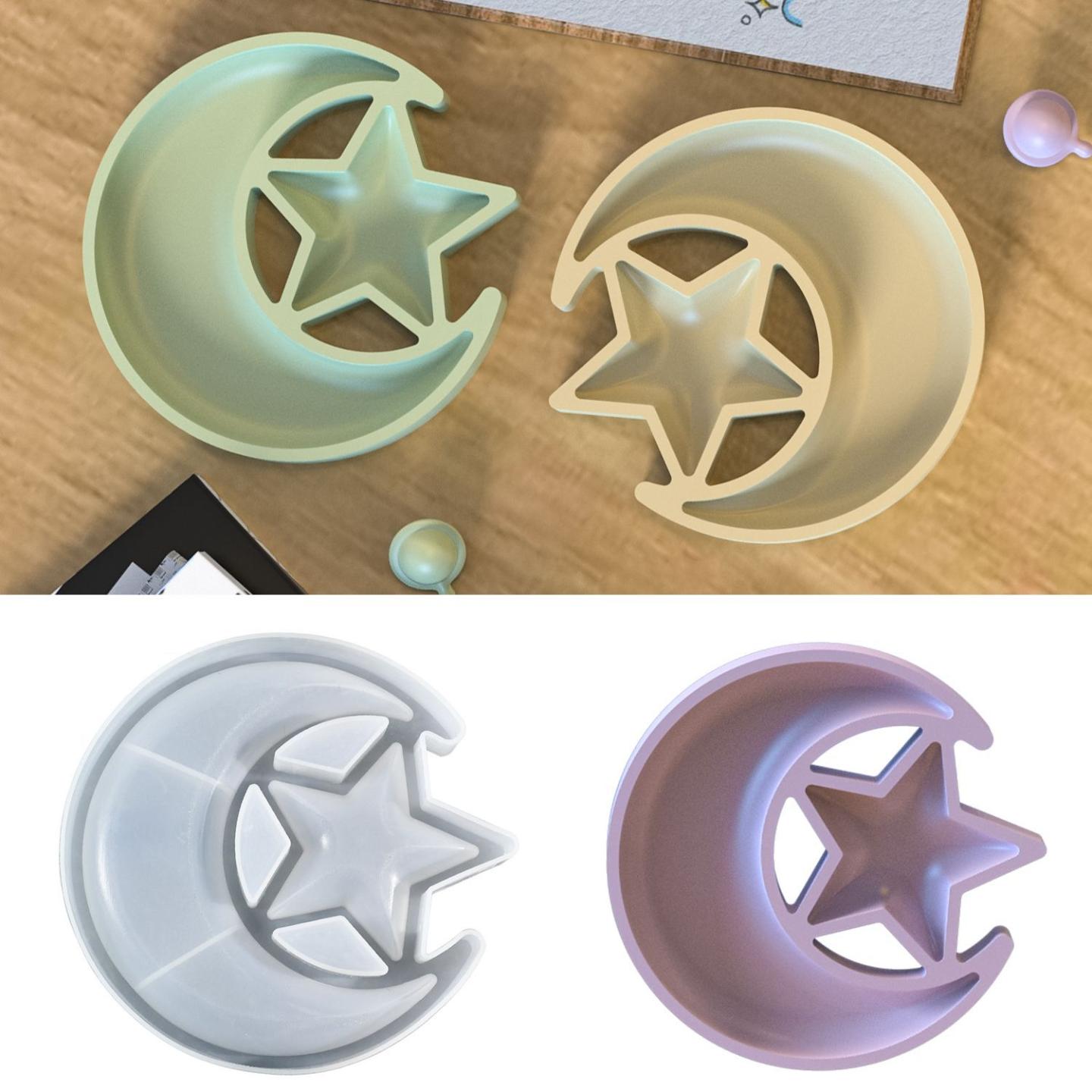 得意洋洋diy滴胶模具星星月亮