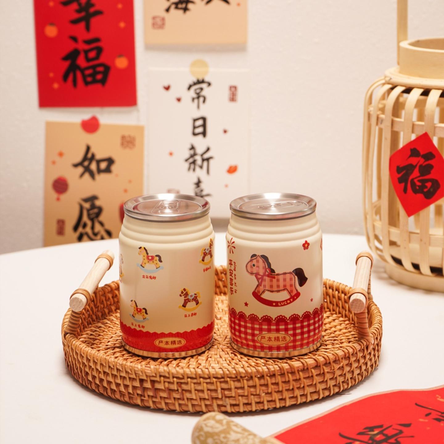 马年新款卡通易拉罐高颜值创意